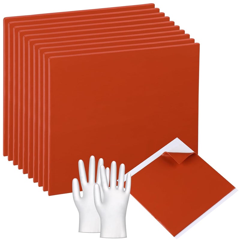 ABOAT T Fire Putty Electrical Pads Fire Barrier Moldable With Disposable Gloves for Sockets Wall Openings Electrical Box Water Supply Boxes (10, 7-1/2 Inch) - Image 1